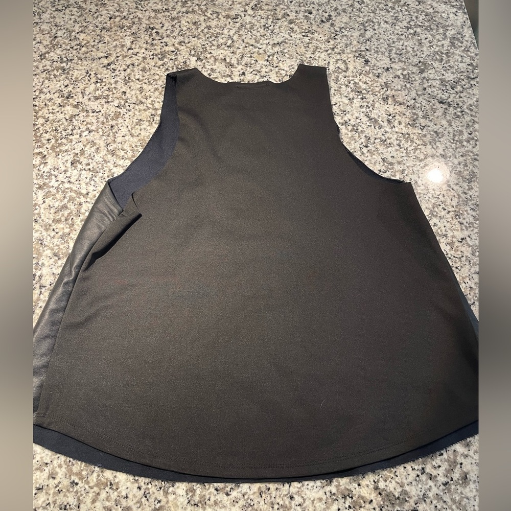 BKE Faux leather tank women’s M
